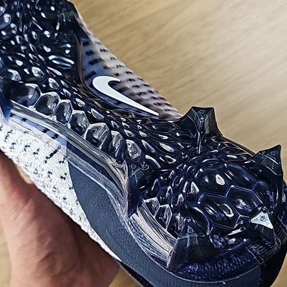 Nike Alpha Menace Elite 2 Flyknit Football Cleats Men's 12.5 White BV2077-101 LE - Picture 12 of 12